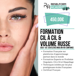 Reselform Academy - Formation cil à cil et volume russe a distance partout dans le monde